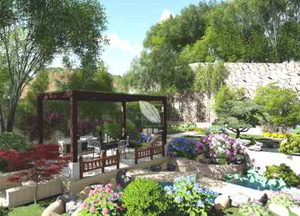 花園綠化，家庭庭院綠化